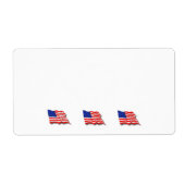 Amerikaanse vlaggen etiket (Voorkant)