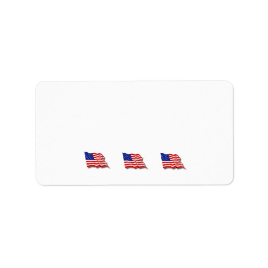 Amerikaanse vlaggen etiket (Voorkant)