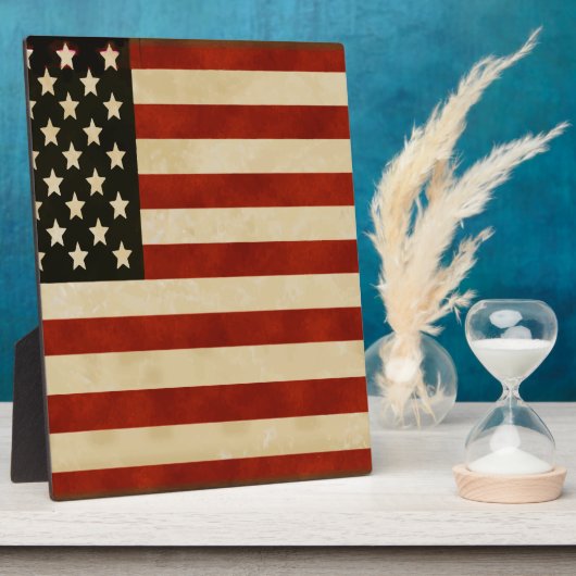 -Amerikaanse vlaggen Fotoplaat (Zijkant)