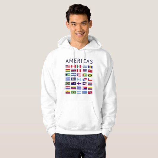 Amerikaanse vlaggen hoodie (Voorkant volledig)