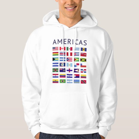 Amerikaanse vlaggen hoodie (Voorkant)