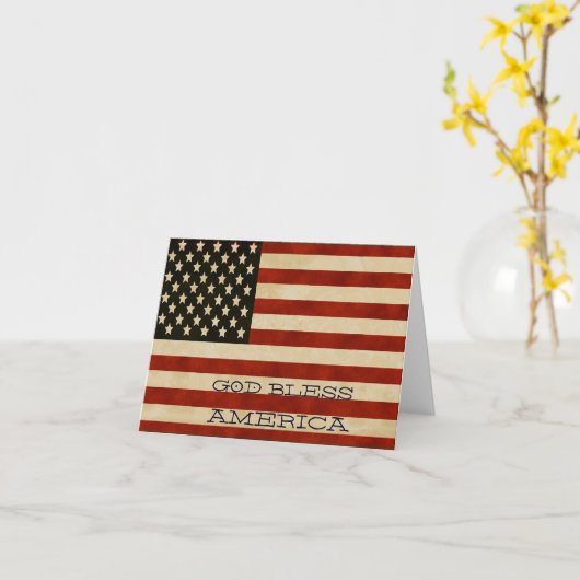 -Amerikaanse vlaggen Kaart (Gele Bloem)