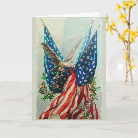  Amerikaanse vlaggen Kaart (Gele Bloem)