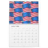 Amerikaanse vlaggen kalender (Jan 2026)