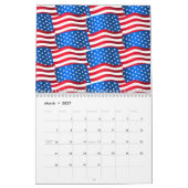 Amerikaanse vlaggen kalender (Mar 2027)