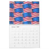 Amerikaanse vlaggen kalender (Jan 2027)