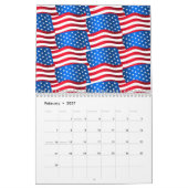 Amerikaanse vlaggen kalender (Feb 2027)