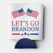 Amerikaanse vlaggen Laten we Brandon Koelbox gaan Blikjeskoeler (Voorkant)