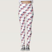 Amerikaanse vlaggen leggings (Voorkant)