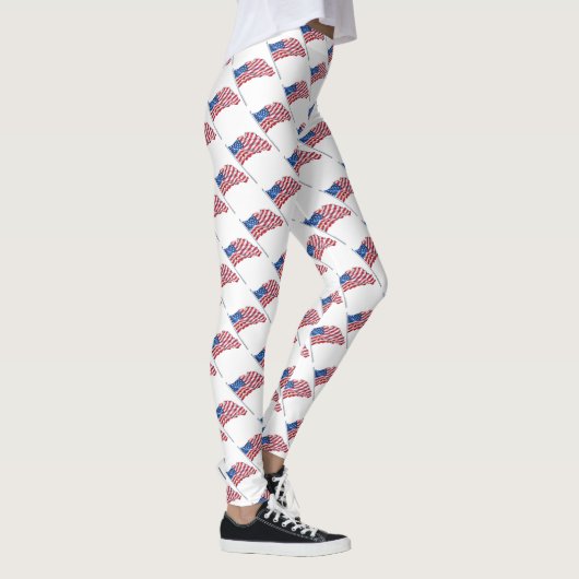 Amerikaanse vlaggen leggings (Rechts)