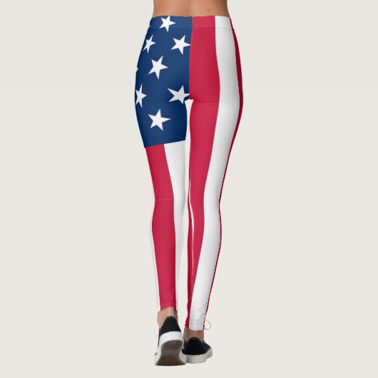 Amerikaanse vlaggen-Leggings Leggings (Achterkant)