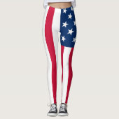 Amerikaanse vlaggen-Leggings Leggings (Voorkant)