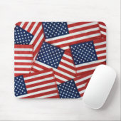 Amerikaanse vlaggen muismat (Met muis)