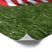 Amerikaanse vlaggen op tomaten van Amerikaanse vet Poster (Hoek)