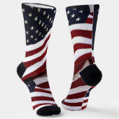 Amerikaanse vlaggen patriottisch sokken (Gebogen)