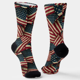 Amerikaanse vlaggen patriottisch sokken