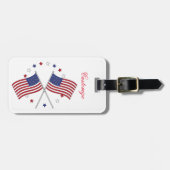 Amerikaanse vlaggen Thunder_Cove Patriotic op 4 ju Bagagelabel (Voorkant horizontaal)