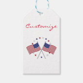 Amerikaanse vlaggen Thunder_Cove Patriotic op 4 ju Cadeaulabel (Voorkant)