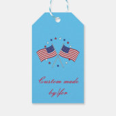 Amerikaanse vlaggen Thunder_Cove Patriotic op 4 ju Cadeaulabel (Achterkant)