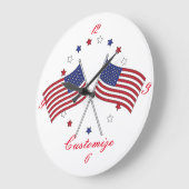 Amerikaanse vlaggen Thunder_Cove Patriotic op 4 ju Grote Klok (Hoek)