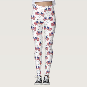 Amerikaanse vlaggen Thunder_Cove Patriotic op 4 ju Leggings