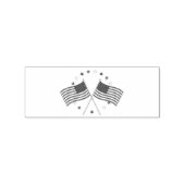 Amerikaanse vlaggen Thunder_Cove Patriotic op 4 ju Rubberstempel (Gestempeld)