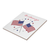 Amerikaanse vlaggen Thunder_Cove Patriotic op 4 ju Tegeltje (Zijkant)