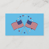 Amerikaanse vlaggen Thunder_Cove Patriotic op 4 ju Visitekaartje (Achterkant)