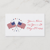 Amerikaanse vlaggen Thunder_Cove Patriotic op 4 ju Visitekaartje (Voorkant)