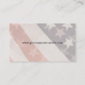 Amerikaanse vlaggen transparant visitekaartje (Achterkant)