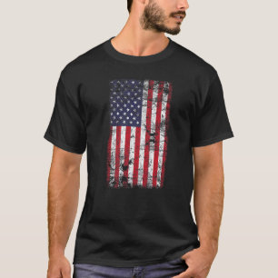 Amerikaanse vlaggen - Vintage voor onafhankelijkhe T-shirt
