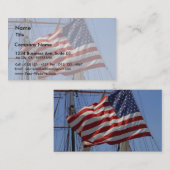 Amerikaanse vlaggen visitekaartje (Voorkant / Achterkant)