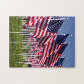 Amerikaanse vlaggen voor Heroes Legpuzzel (Horizontaal)