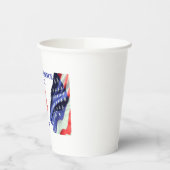 Amerikaanse vlaggen voor Onafhankelijkheidsdag, 4 Papieren Bekers (Links)