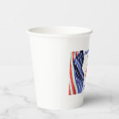 Amerikaanse vlaggen voor Onafhankelijkheidsdag, 4 Papieren Bekers (Rechts)