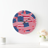 Amerikaanse vlaggen wandklok (Huis)