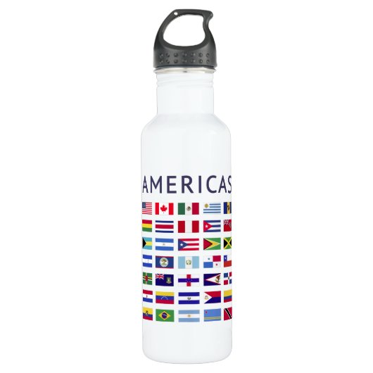Amerikaanse vlaggen waterfles  (Voorkant)