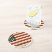 -Amerikaanse vlaggen Zandsteen Onderzetter (Zijkant)