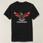 AMERIKAANSE VLAGGENADELAAR FREEBIRD T-SHIRT (Design voorkant)