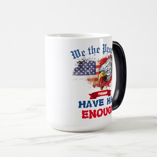 Amerikaanse vlaggenarend, we hebben er genoeg van magische mok (Voorkant rechts)