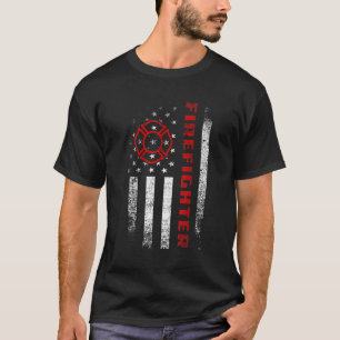 -Amerikaanse vlaggenbrandweerman Apparel Patriot T-shirt