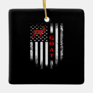  Amerikaanse vlaggengeit Keramisch Ornament