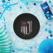 Amerikaanse vlaggengeit Papieren Bordje (Feest)