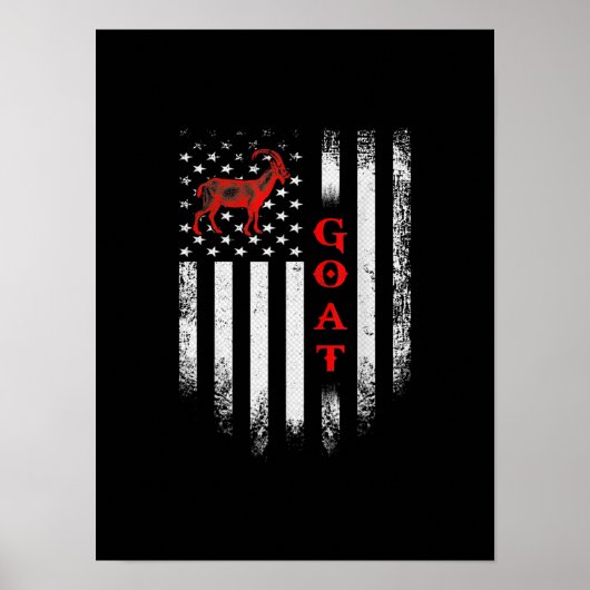 Amerikaanse vlaggengeit Poster (Voorkant)