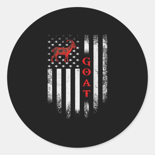 Amerikaanse vlaggengeit Ronde Sticker (Voorkant)