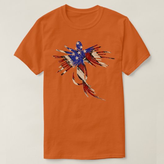 -Amerikaanse vlaggengetijdenvisserij T-shirt (Design voorkant)