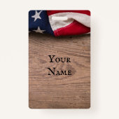  Amerikaanse vlaggengrens Badge (Voorkant)