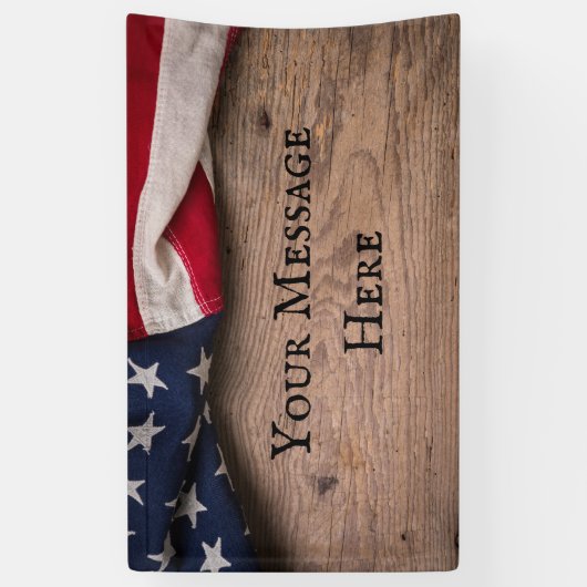  Amerikaanse vlaggengrens Spandoek (Verticaal)