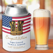 Amerikaanse vlaggenpartij bij het militaire leger blikjeskoeler