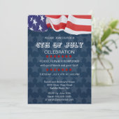 Amerikaanse vlaggenpatriottische partij 4 juli kaart (Staand voorkant)